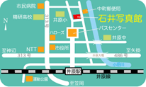 岡山　石井写真館　地図